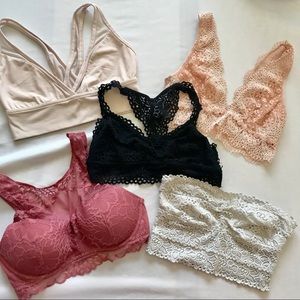 ❌ SOLD ❌ VS & AERIE : LOT OF 5 BRALETTES